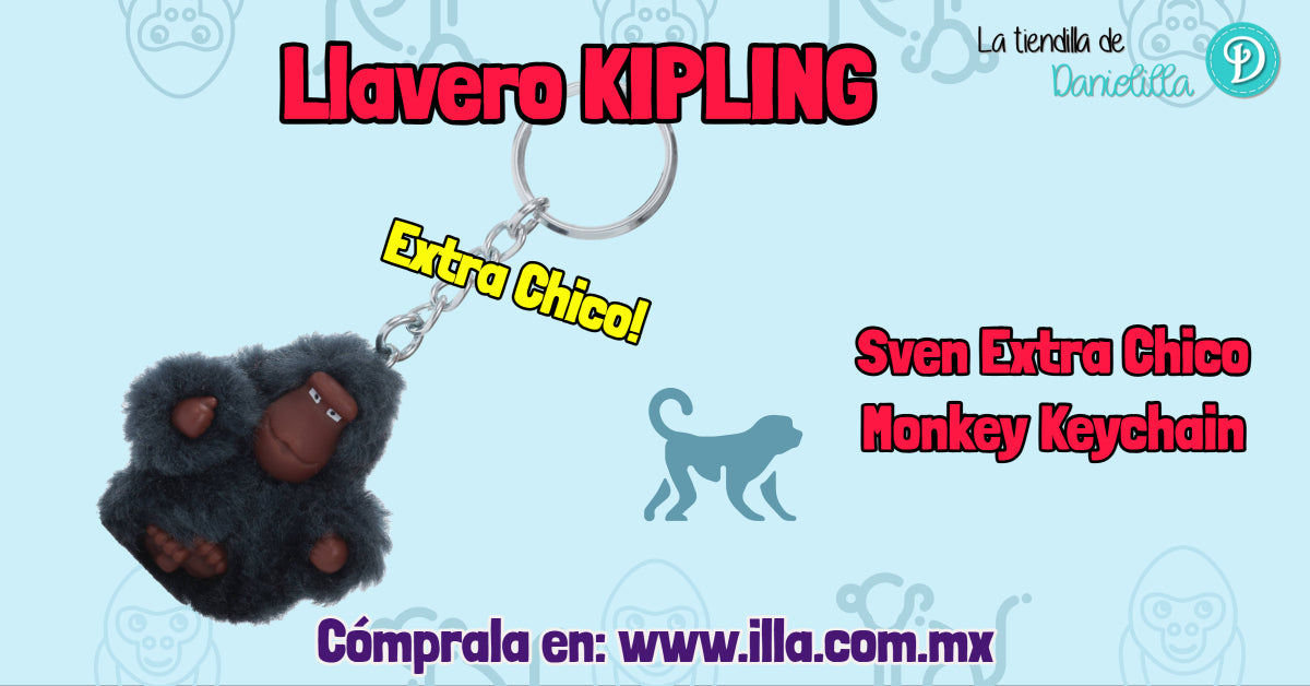 Llavero Kipling Extra Chico Sven True Blue
