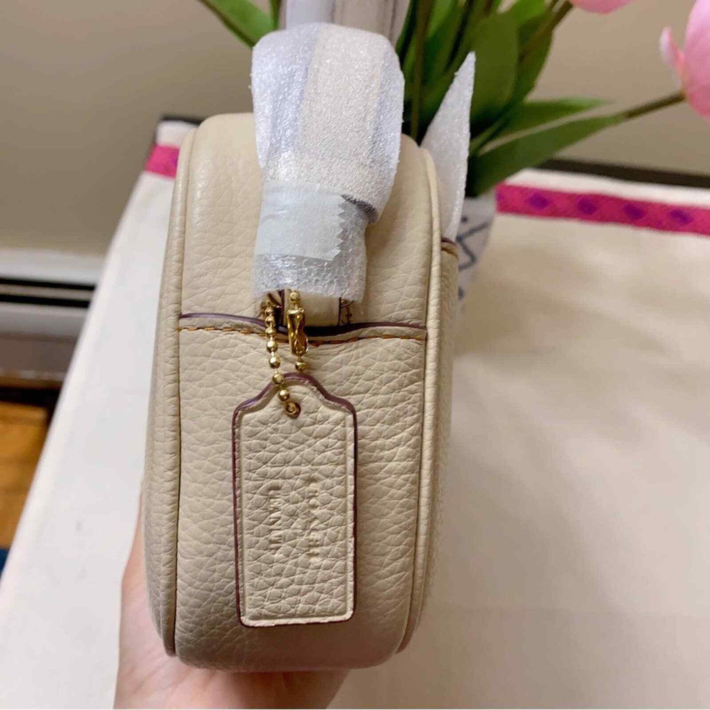 Bolsa Coach Peanuts Mini Jamie Camera Bag With Snoopy Cuddle Motif