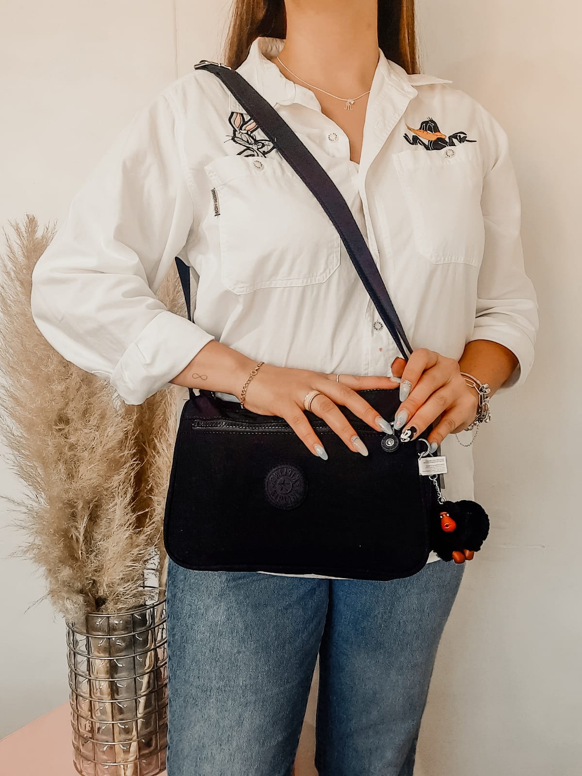 Bolsa Kipling Callie Crossbody Bag - NEGRA