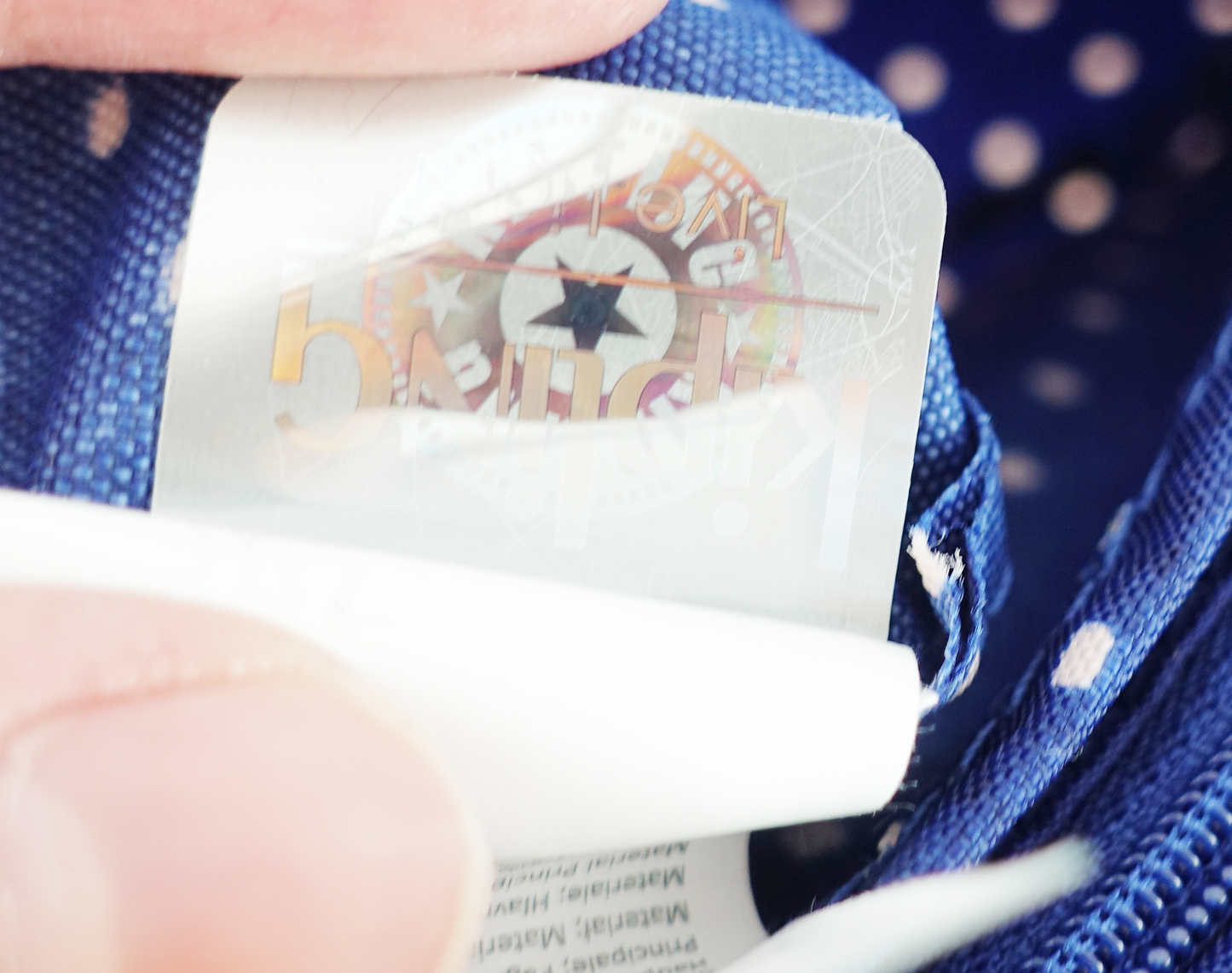 Monedero Kipling Creativity Small Pouch Soft Dot Blue