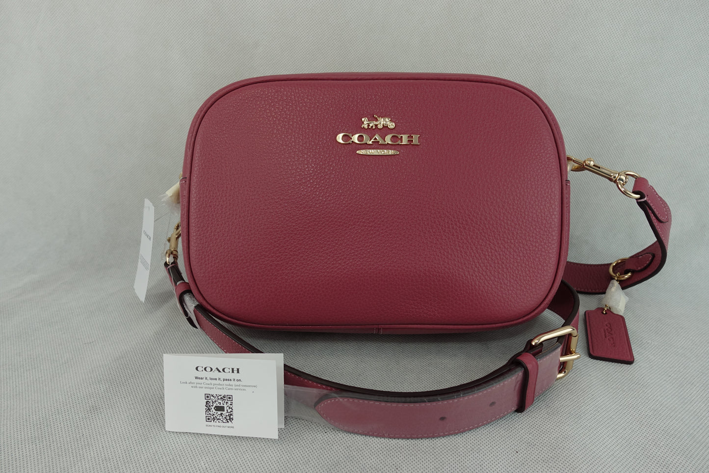 Bolsa Coach  Jamie Camera Bag- Gold/Rouge