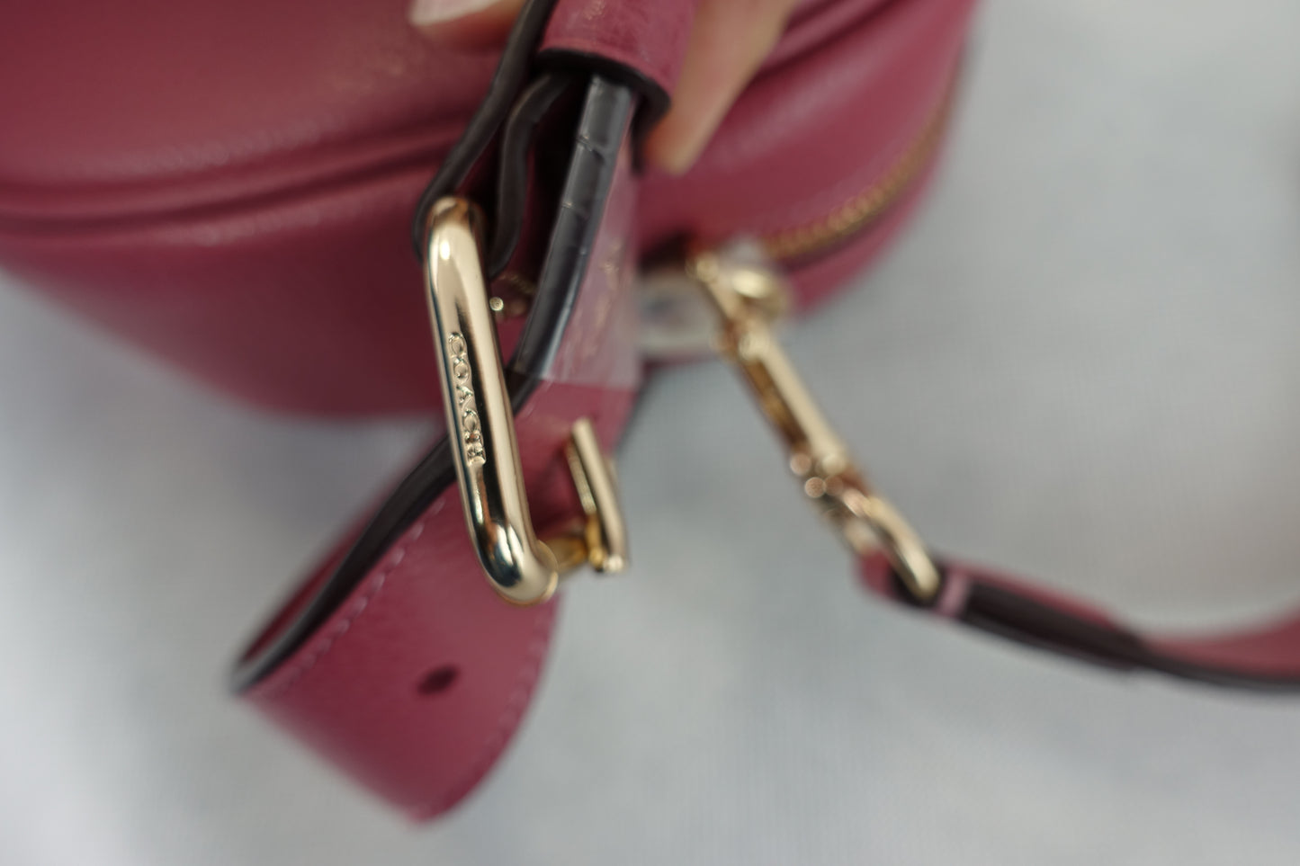Bolsa Coach  Jamie Camera Bag- Gold/Rouge