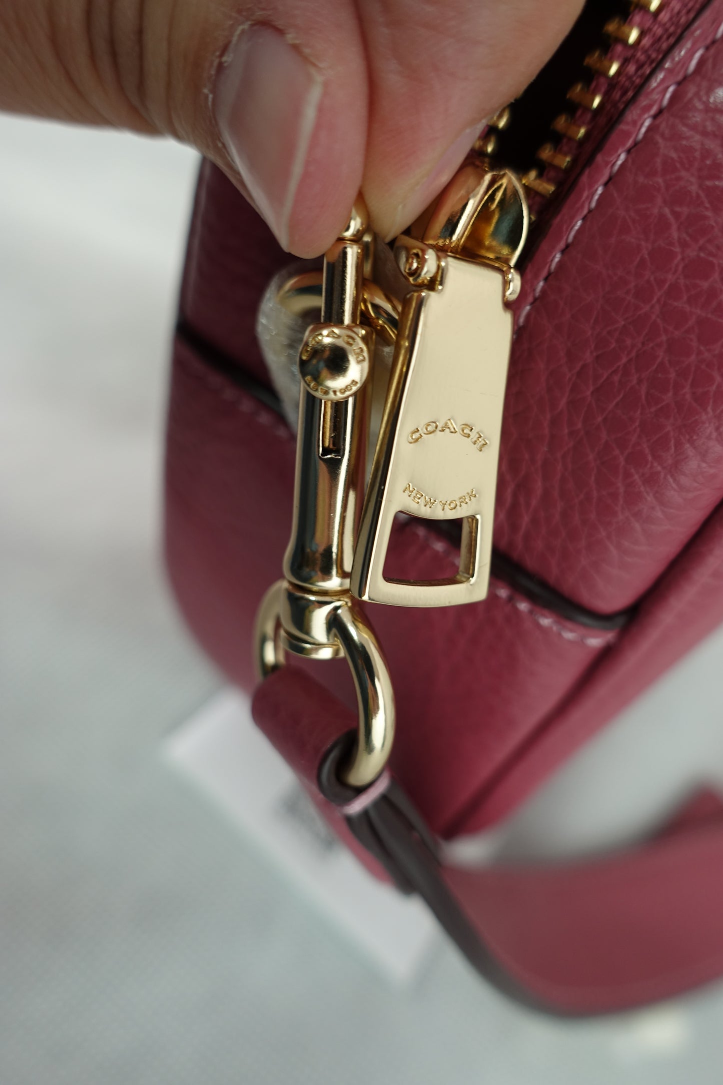 Bolsa Coach  Jamie Camera Bag- Gold/Rouge