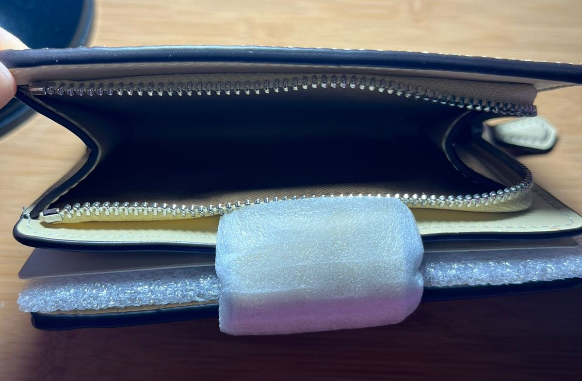 Cartera Coach 100% Original Medium Corner Zip Wallet Amarilla