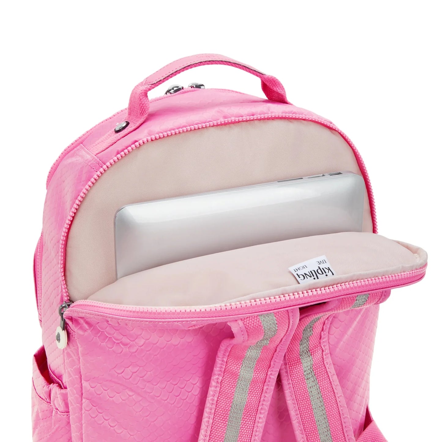 Mochila Kipling Seoul Grande 15" Laptop - Pink Mermaid Embossed