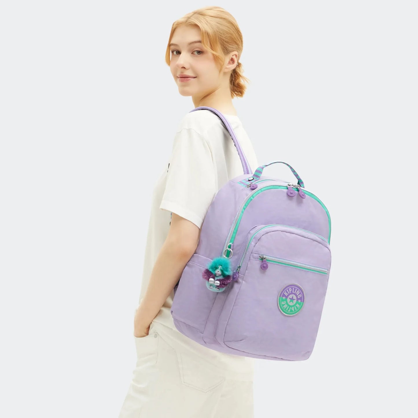 Mochila Kipling Seoul Grande Lavender C