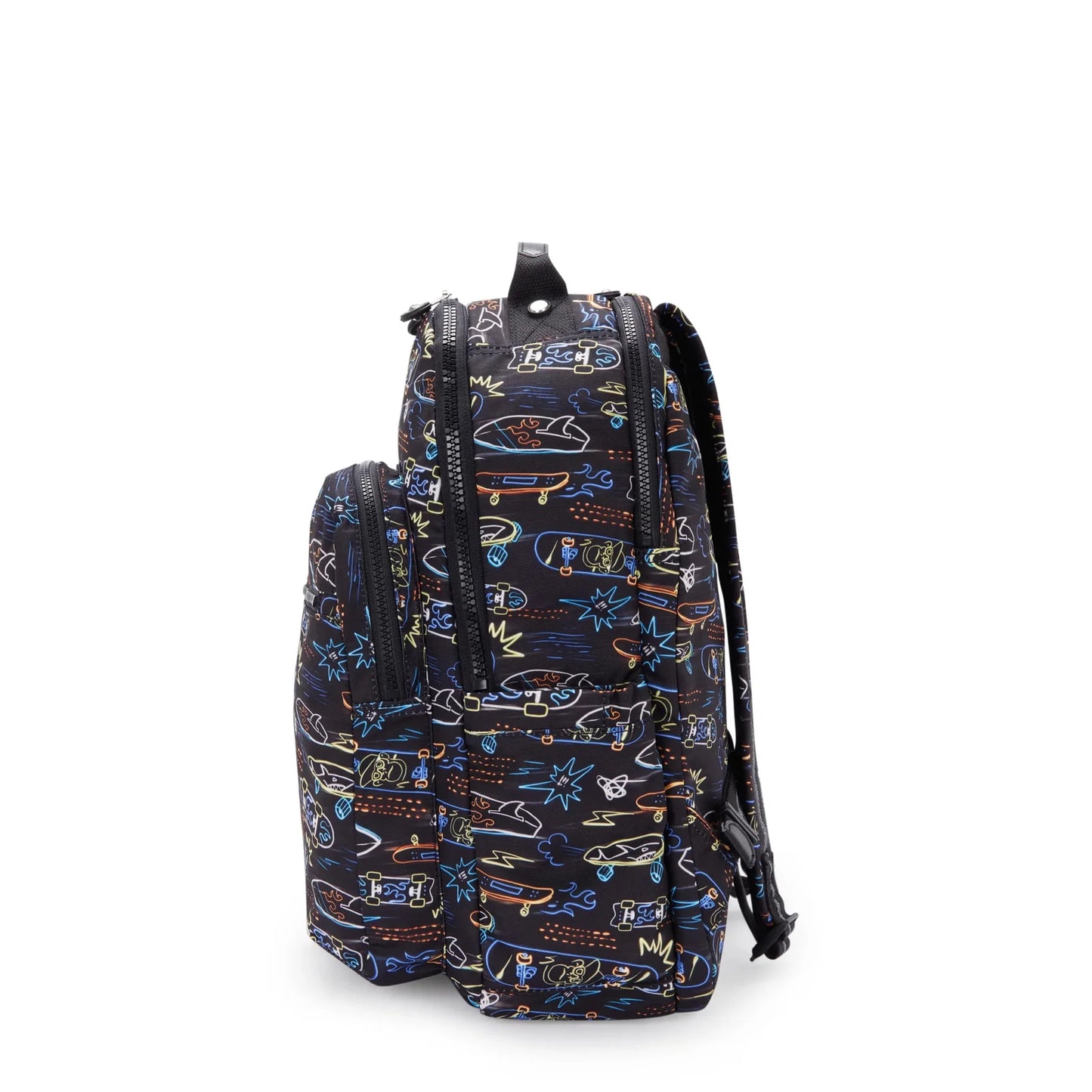 Mochila Kipling Seoul Grande Negro  - Neon Skate