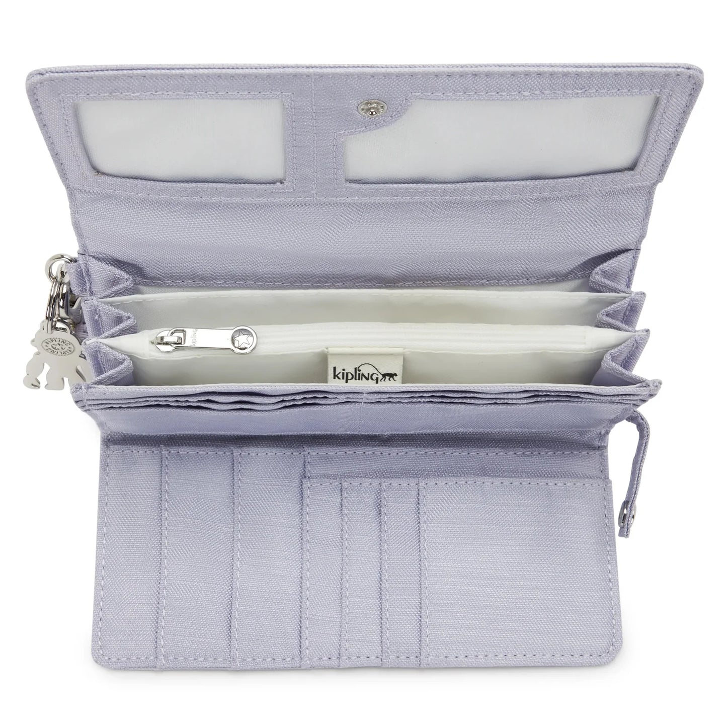 Cartera Kipling Rubi Large Metallic - Frosted Lavender Gloss