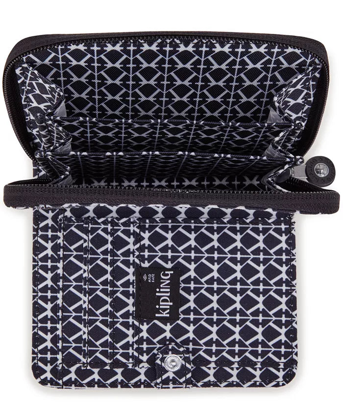 Cartera Kipling Money Love Negro SIGNATURE PRINT