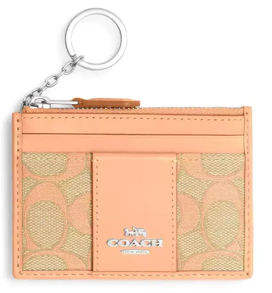 Tarjetero Coach  Mini Skinny Id Case Faded Blush