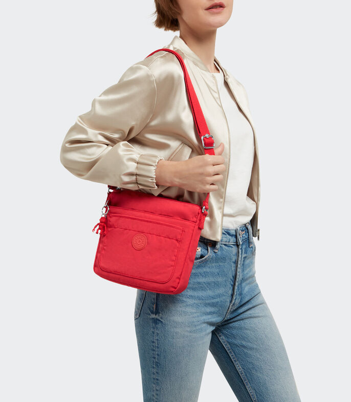 Bolsa Kipling Sebastian Red Rouge