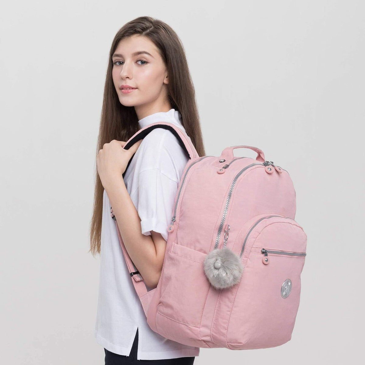 Mochila Kipling Seoul Extra Grande 17" Laptop Backpack - BRIDAL ROSE
