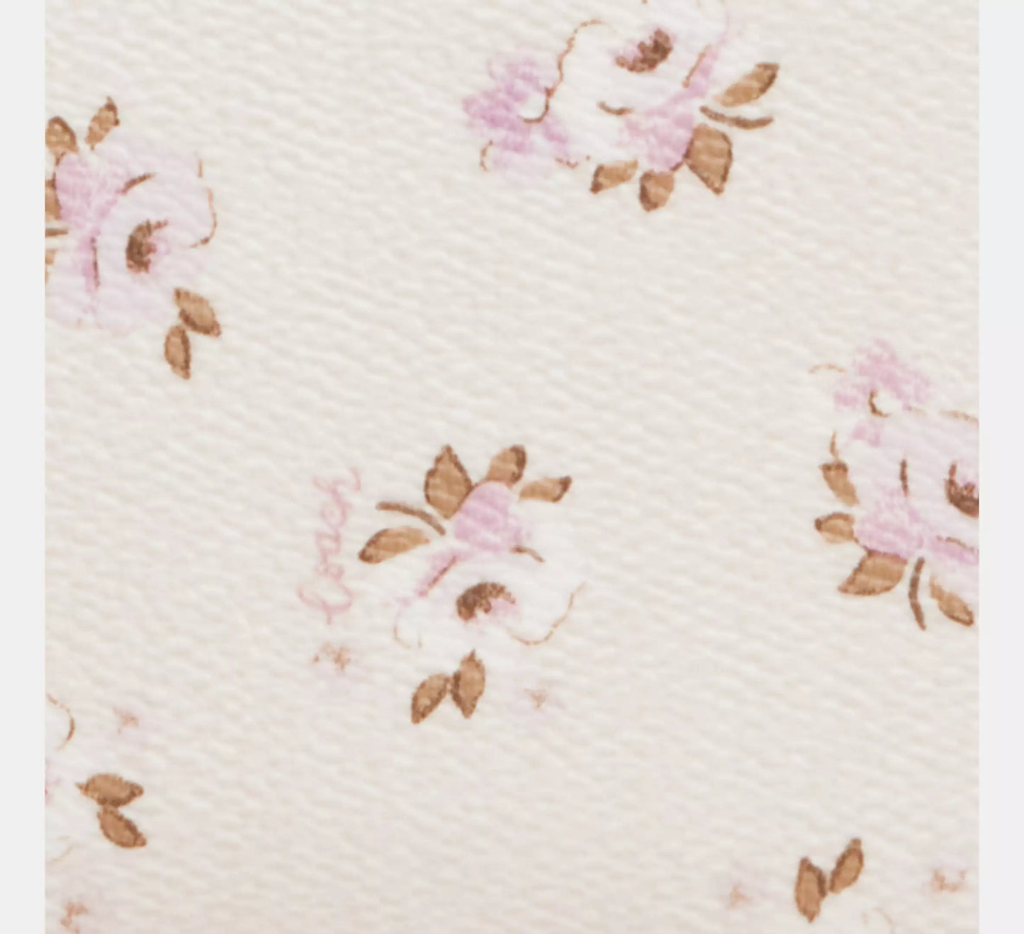 Monedero Coach Corner Zip Flower Printed Beige Morado