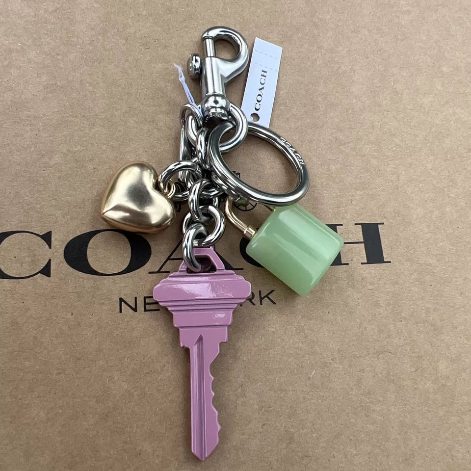 Llavero Coach key cluster bag charm