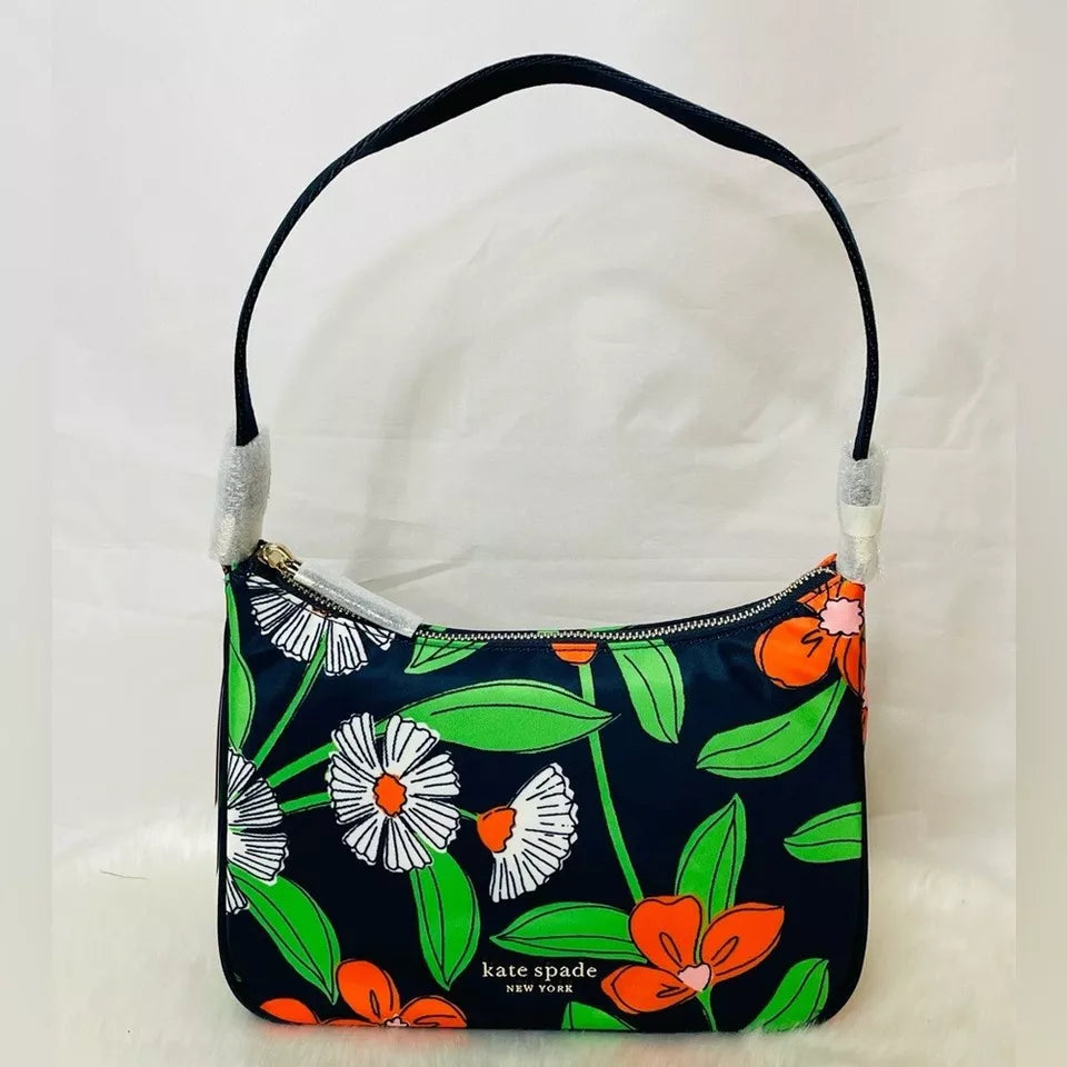 Bolsa Kate Spade The Litte Better Sam Daisy Vines Small Shoulder Bag - Rich Navy Multi