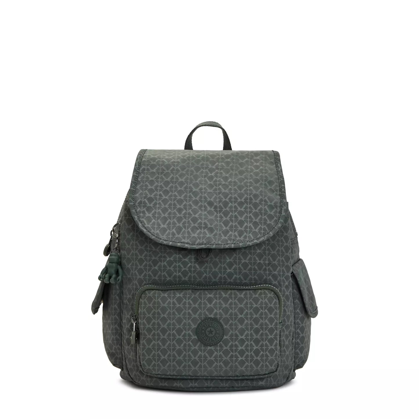 Mochila Kipling City Pack Small - Signature Green Embossed