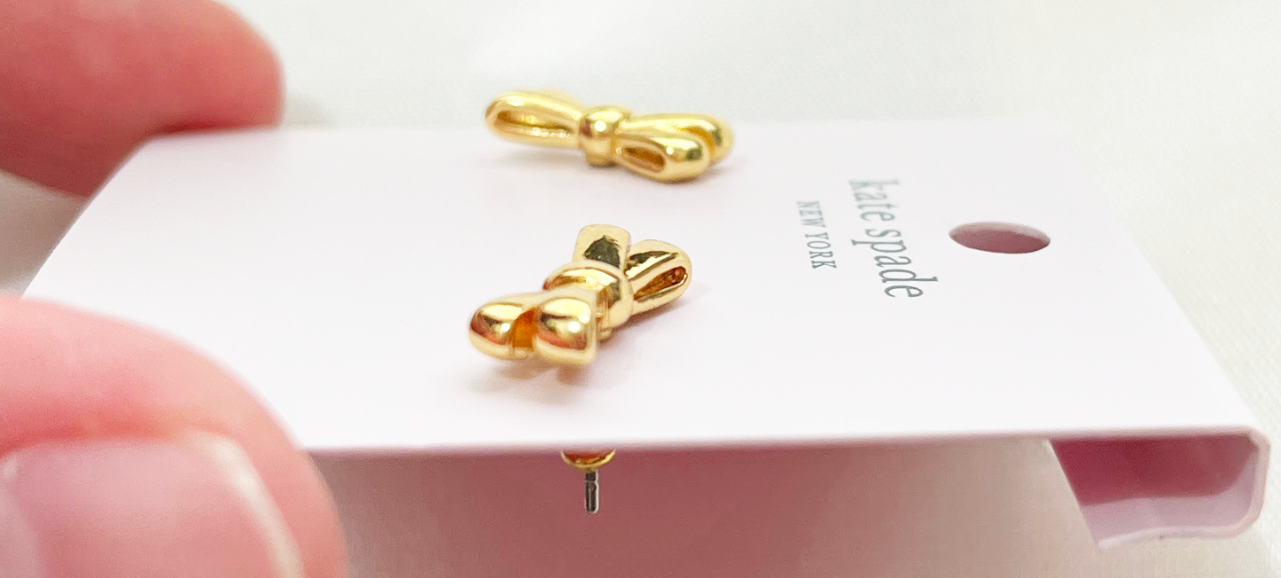 Aretes Kate Spade Double Bow Studs
