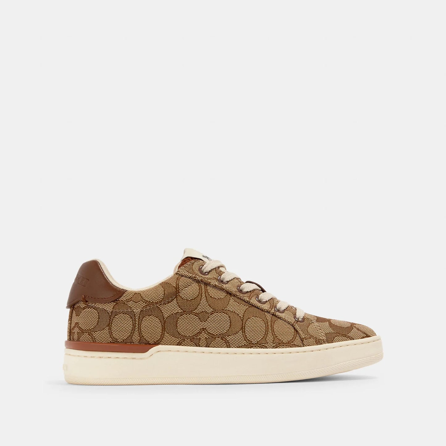 Tennis Coach - Clip Low Top Sneaker - Khaki/Saddle