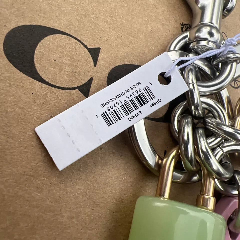 Llavero Coach key cluster bag charm