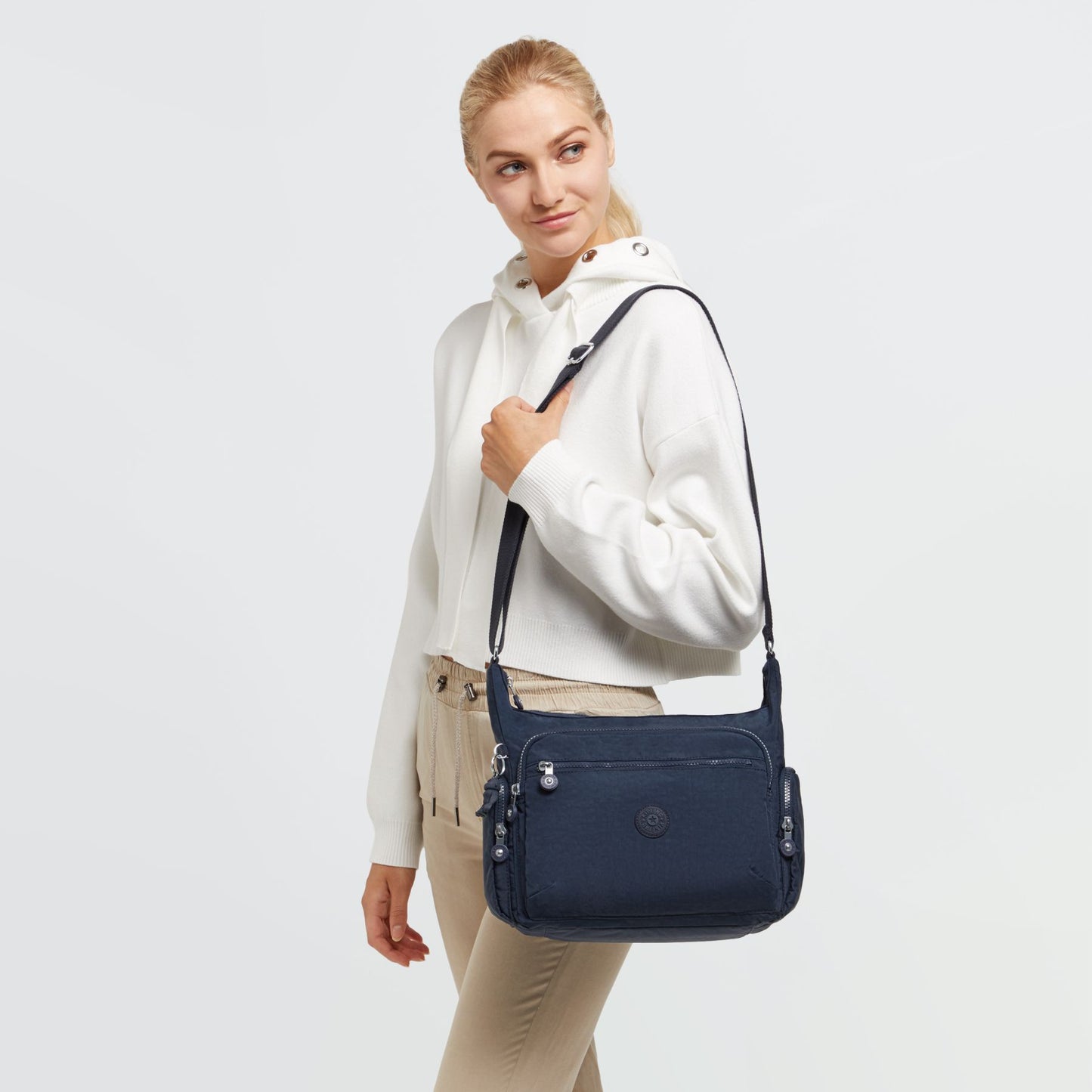 Bolsa Kipling Gabbie Crossbody - Blue Bleu 2 GRANDE