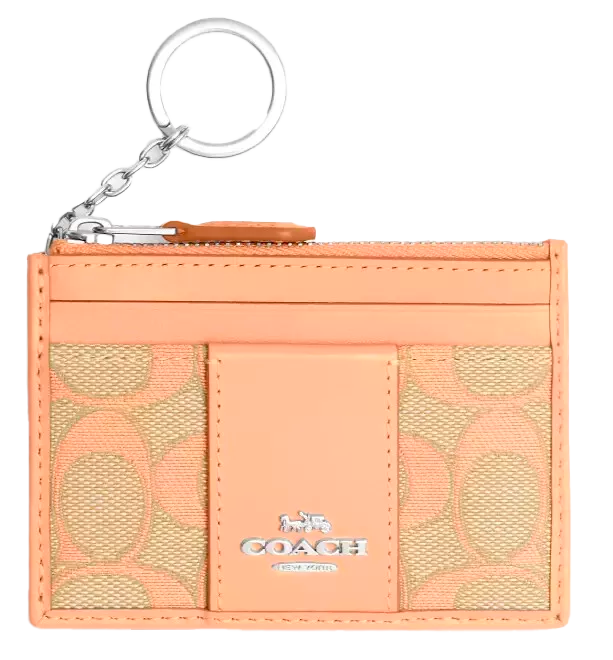 Tarjetero Coach  Mini Skinny Id Case Faded Blush