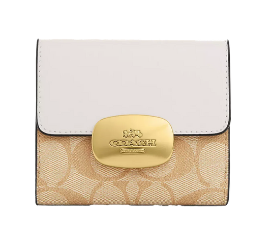 Cartera Coach Eliza Small Wallet In Signature Canvas