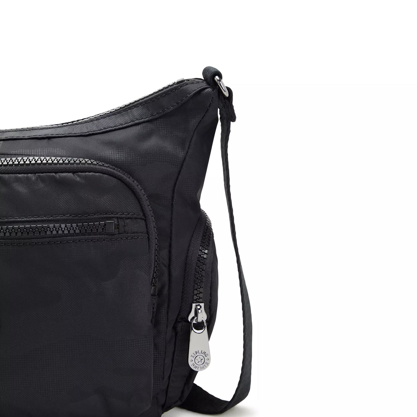 Bolsa Kipling Gabbie Small Crossbody Bag - Black Camo Embossed