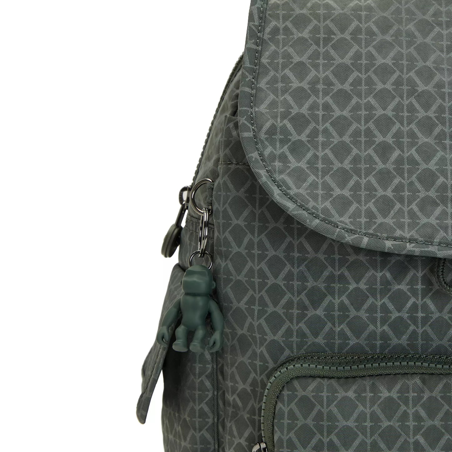 Mochila Kipling City Pack Small - Signature Green Embossed