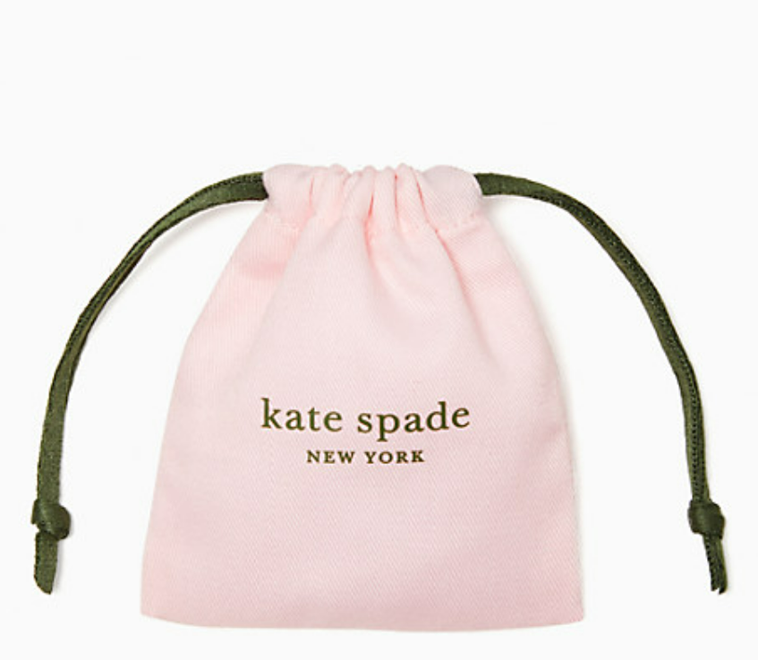 Aretes Kate Spade Ready Set Bow Pave Bow Stud Dorado Rosado