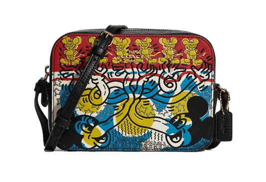 Bolsa Coach Disney Mickey Mouse X Keith Haring Mini Camera Bag