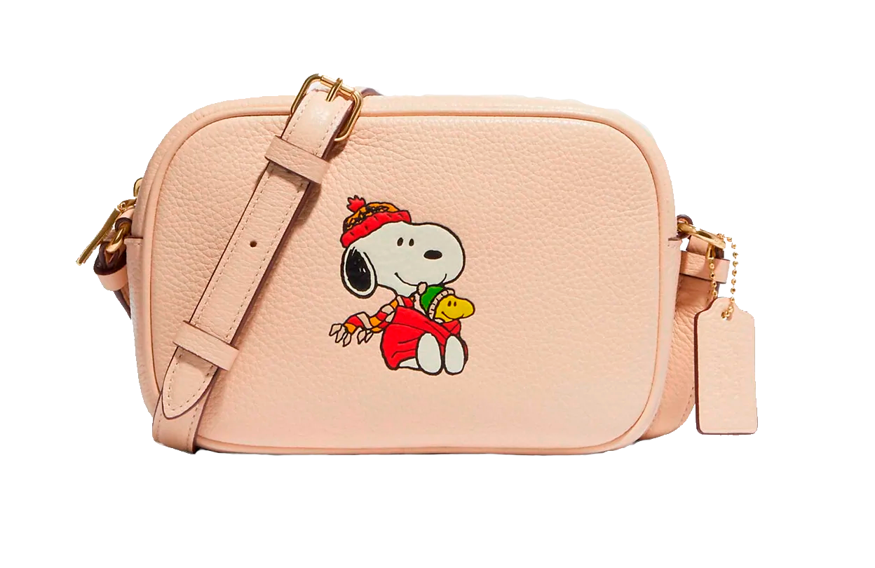 Bolsa Coach Peanuts Mini Jamie Camera Bag With Snoopy Cuddle Motif