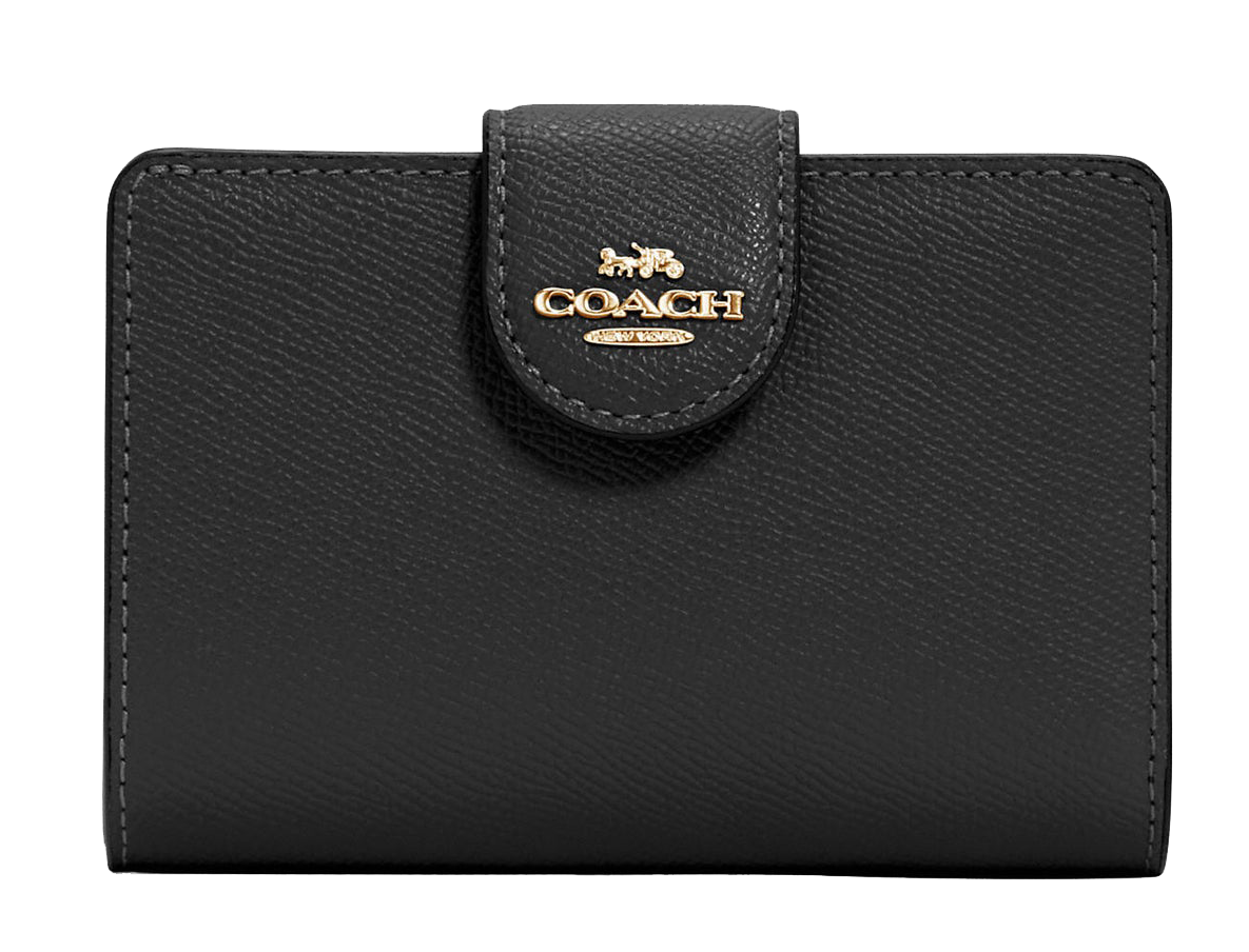 Cartera Coach 100% Original Medium Corner Zip Wallet