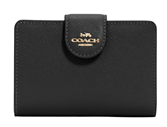 Cartera Coach 100% Original Medium Corner Zip Wallet